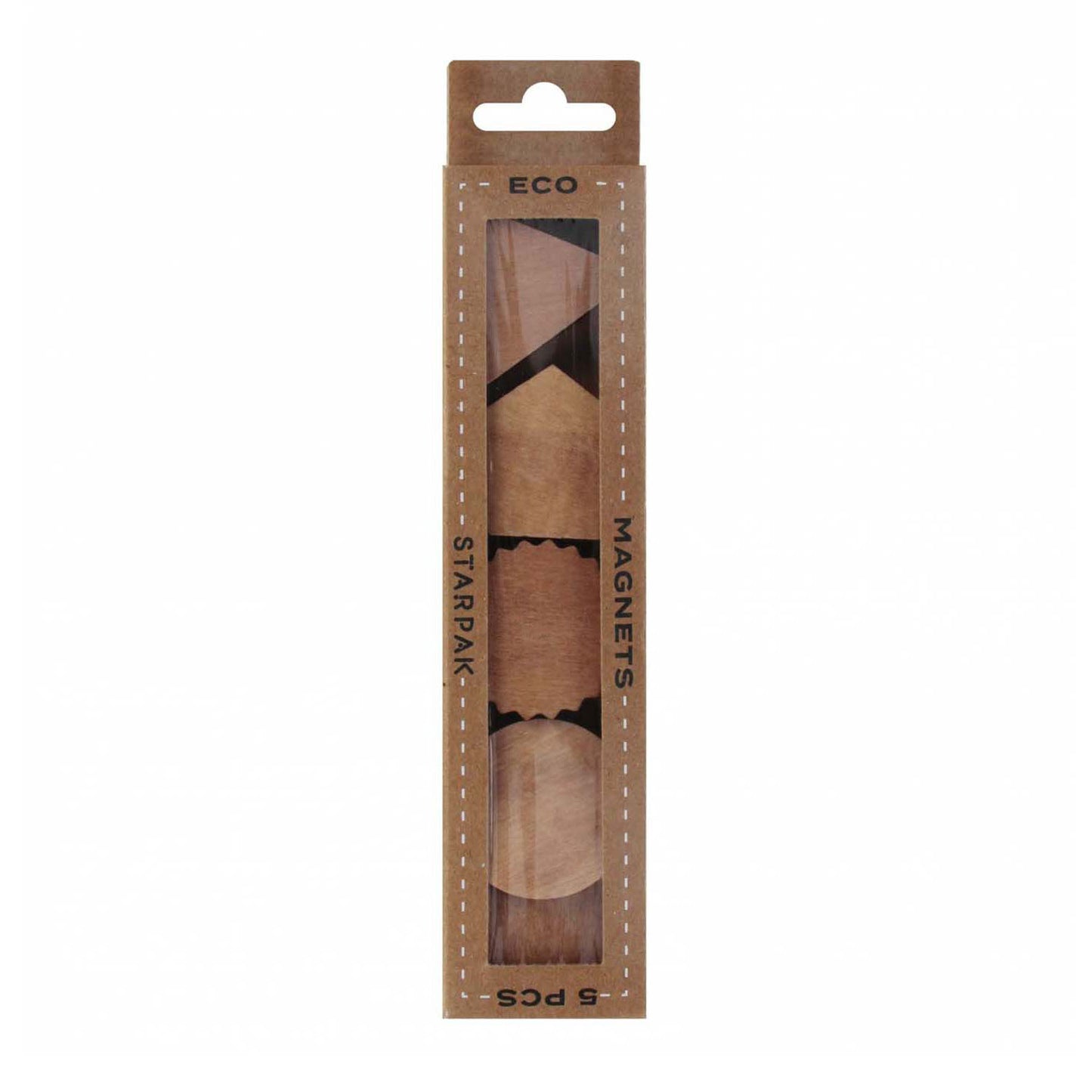 Aimants en bois 3cm, 5pcs.