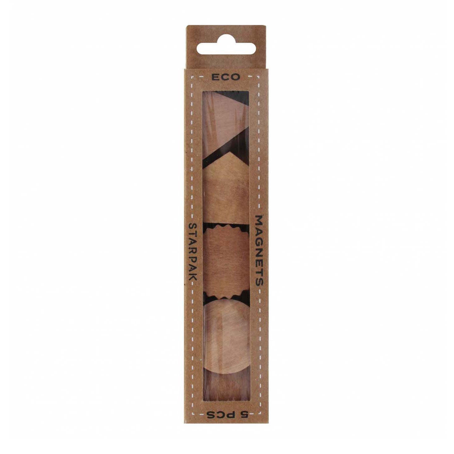 Aimants en bois 3cm, 5pcs.