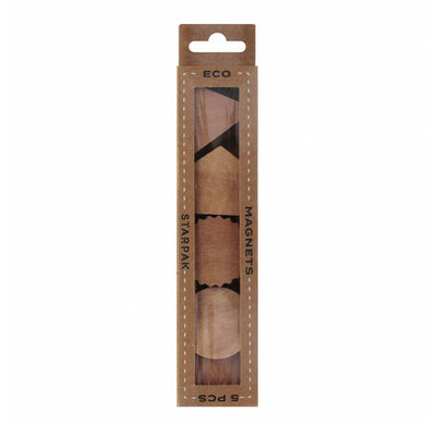 Aimants en bois 3cm, 5pcs.