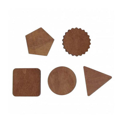 Aimants en bois 3cm, 5pcs.