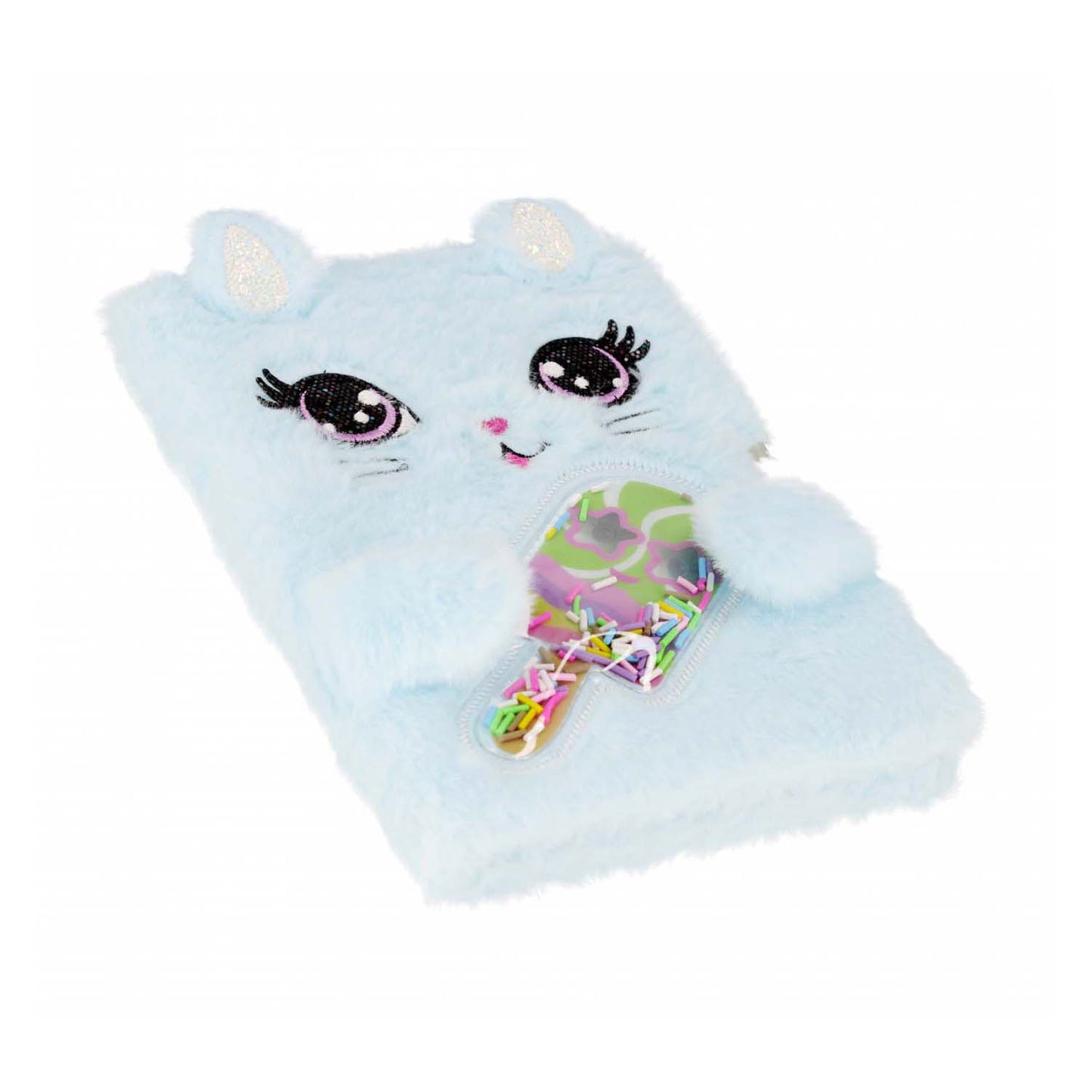 Chat en peluche diablotin avec serrure, a5