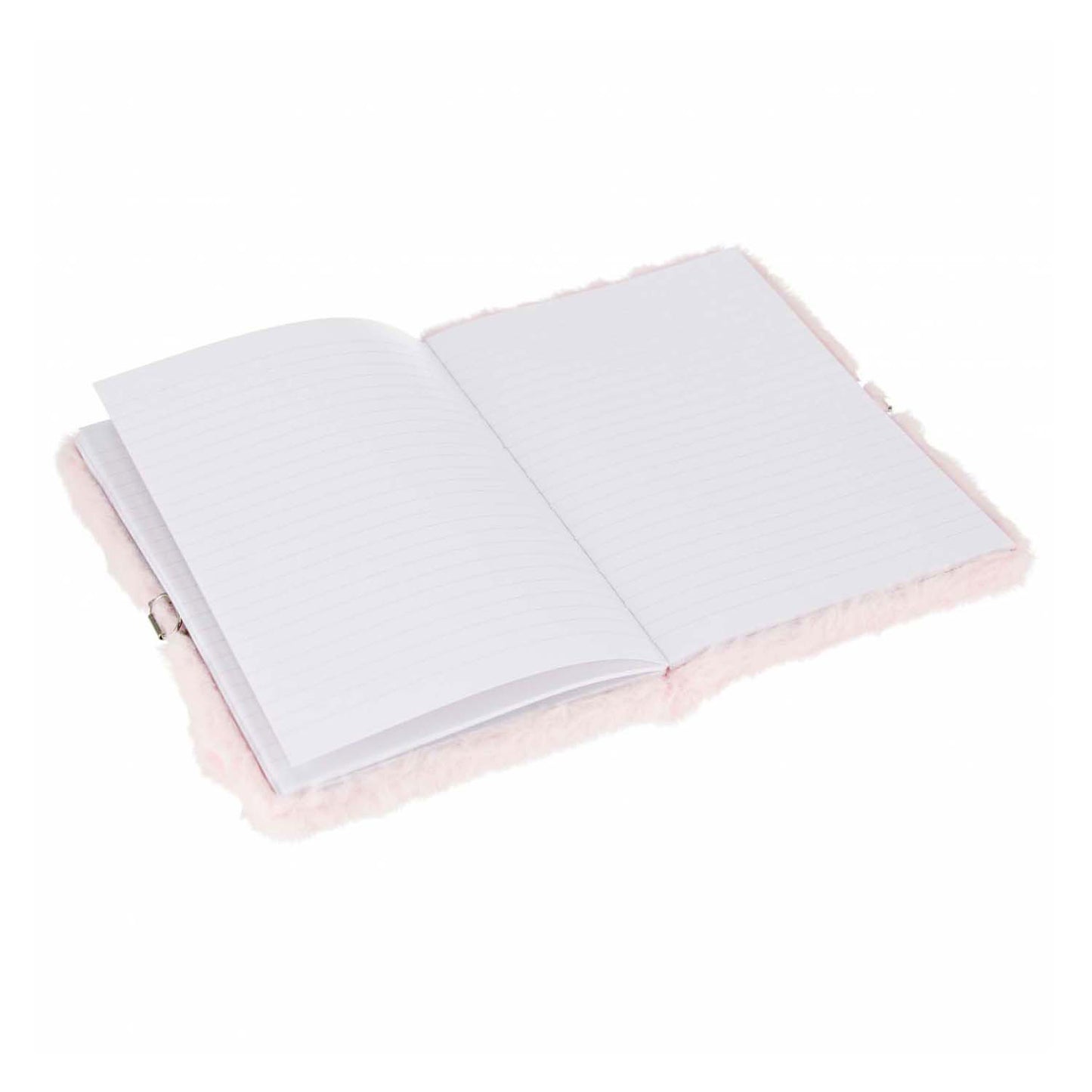 Journal intime en peluche diablotin coeur de lapin avec serrure, a5