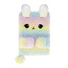 Carnet peluche lapin pastel