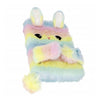 Carnet peluche lapin pastel