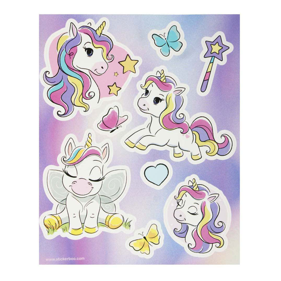 Stickers de fenêtre Unicorne, 16x21cm