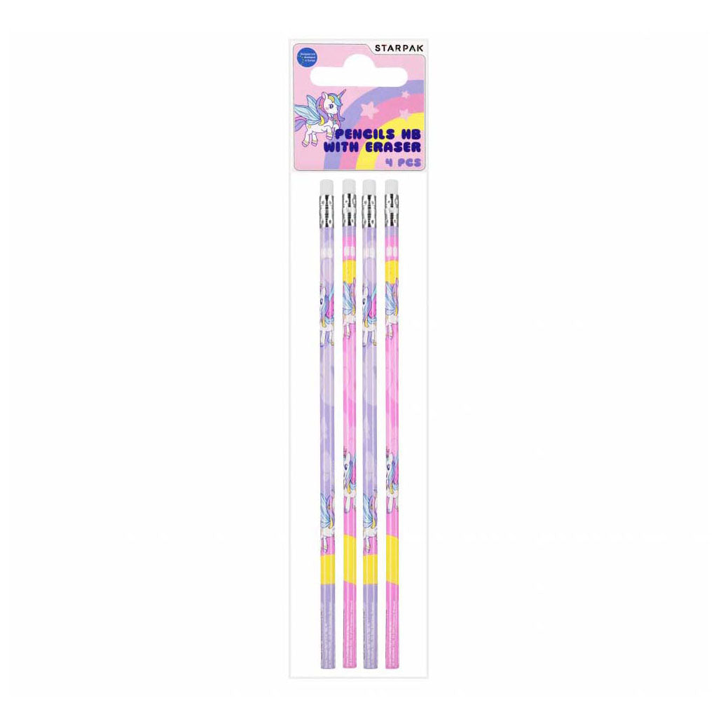 Crayon HB avec Unicorn de gomme, 4e.