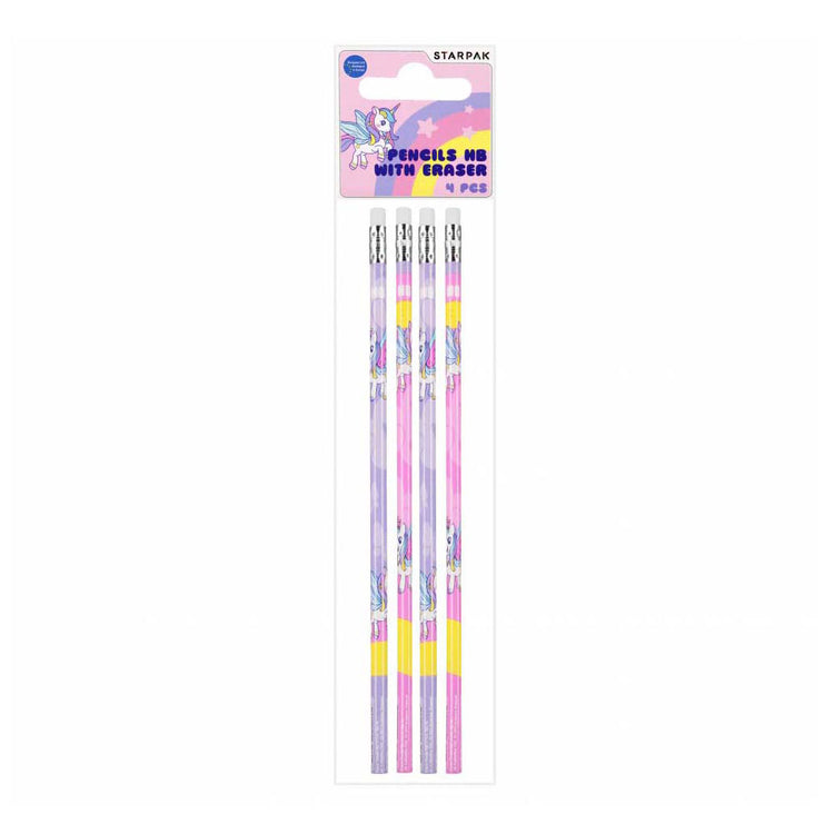Crayon HB avec Unicorn de gomme, 4e.
