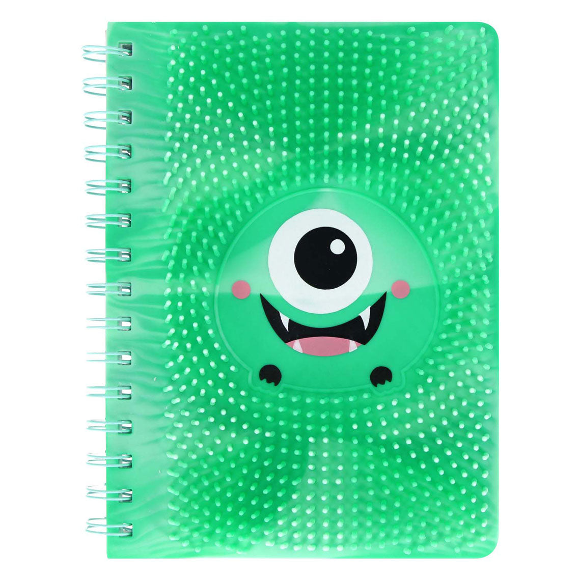 Carnet en silicone avec pointes et monstre, A5