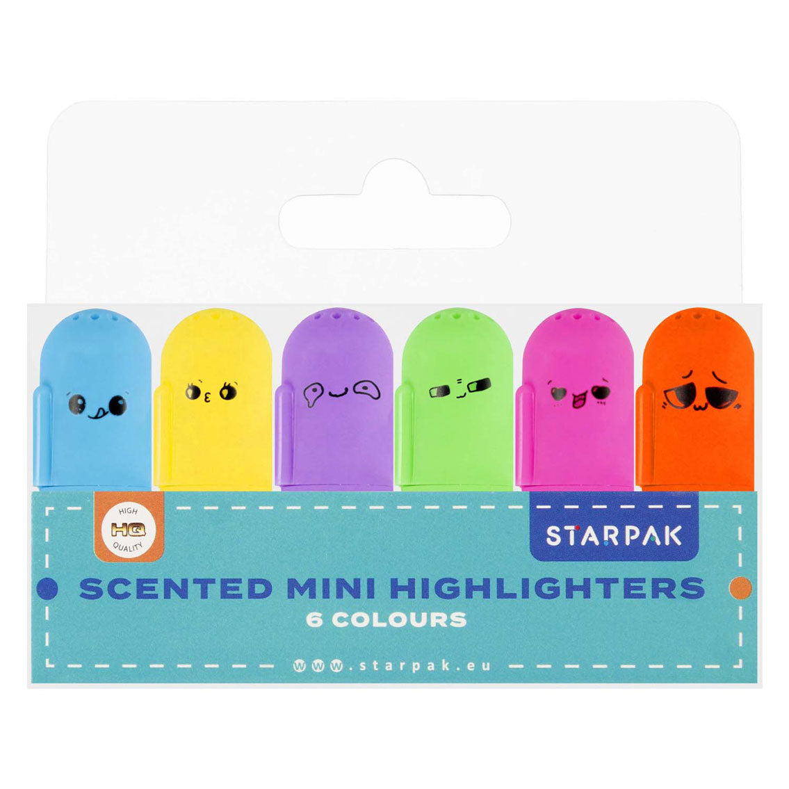 Mini surligneur parfumé, 6 pcs.