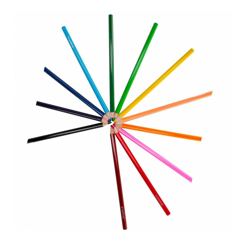 Crayons 12 couleurs Balerina