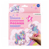 Ensemble créatif licorne mosaïque diamant, 6 pièces.