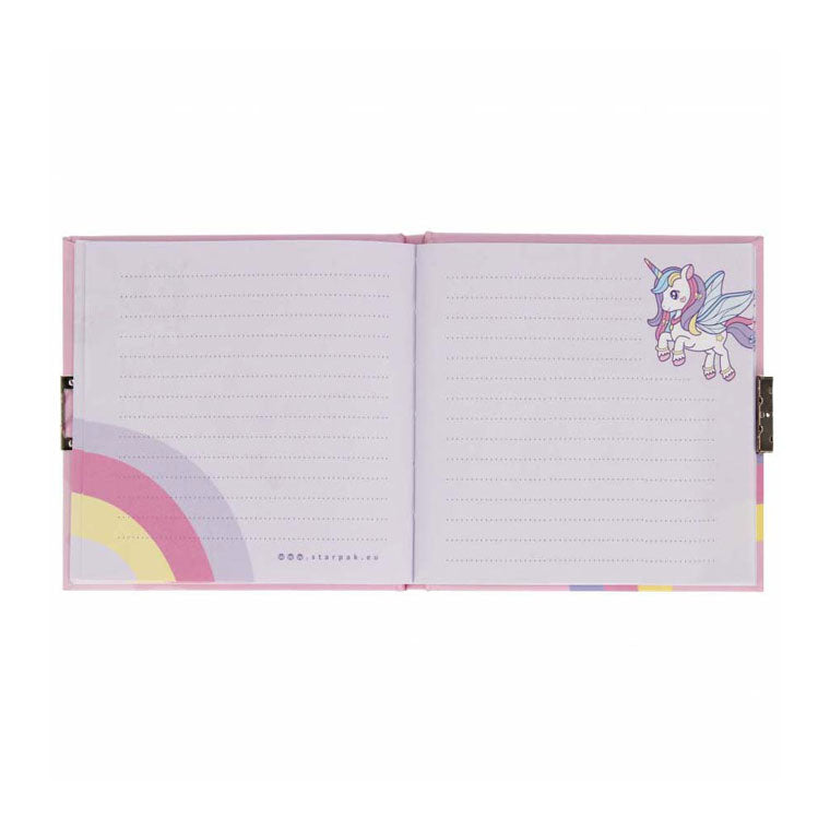 Journal licorne 13,5x13,5cm