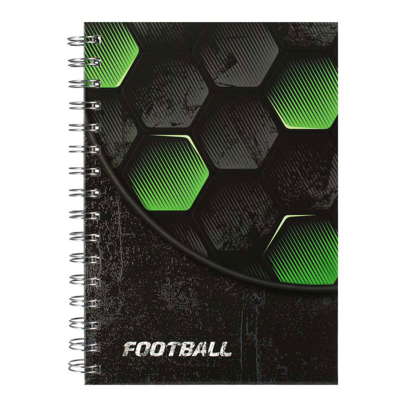 Cahier à spirale football, a5