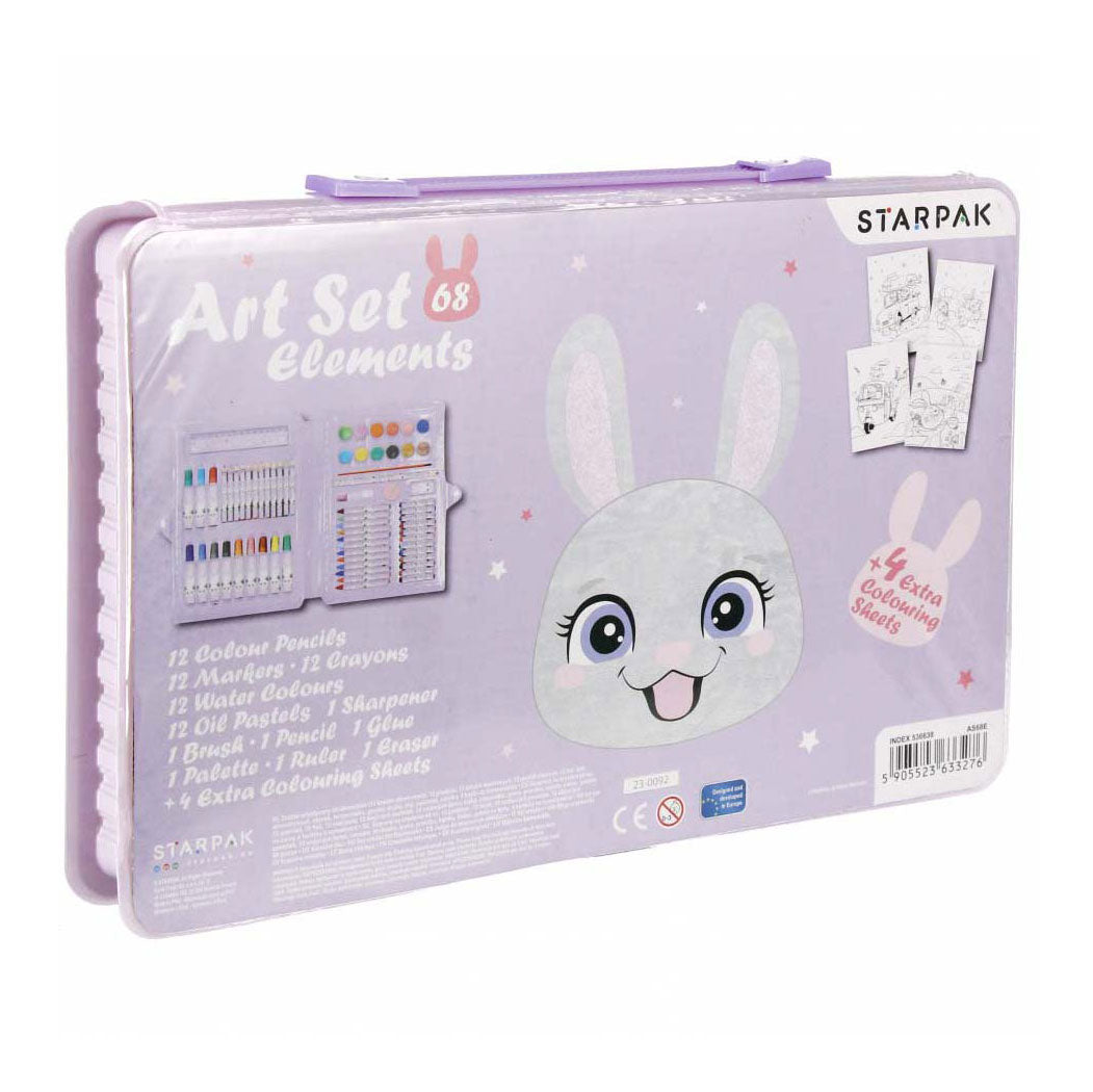 Set créatif lapin, 68 pièces.