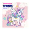 Peinture sur des chansons Unicorn 20x20cm, 6 couleurs