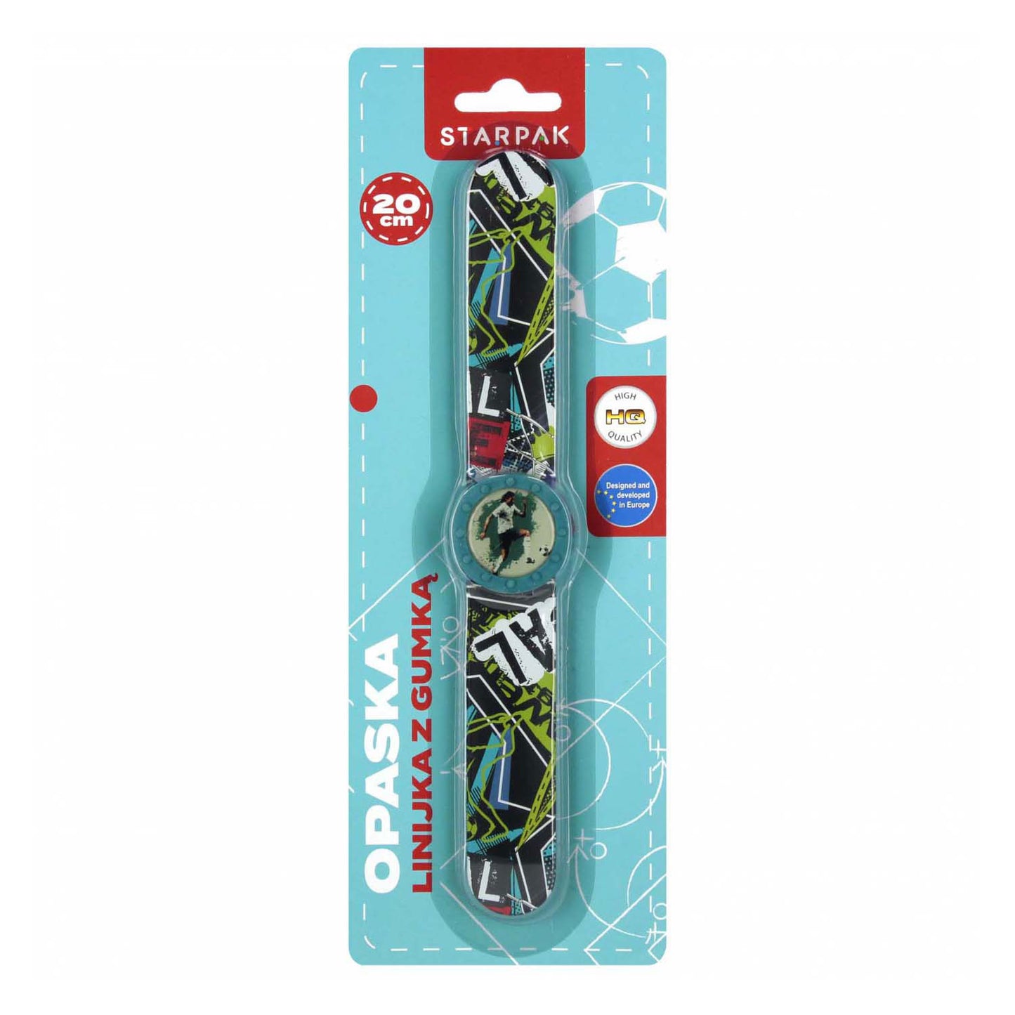 Règle de bracelet à claque avec gomme garçon