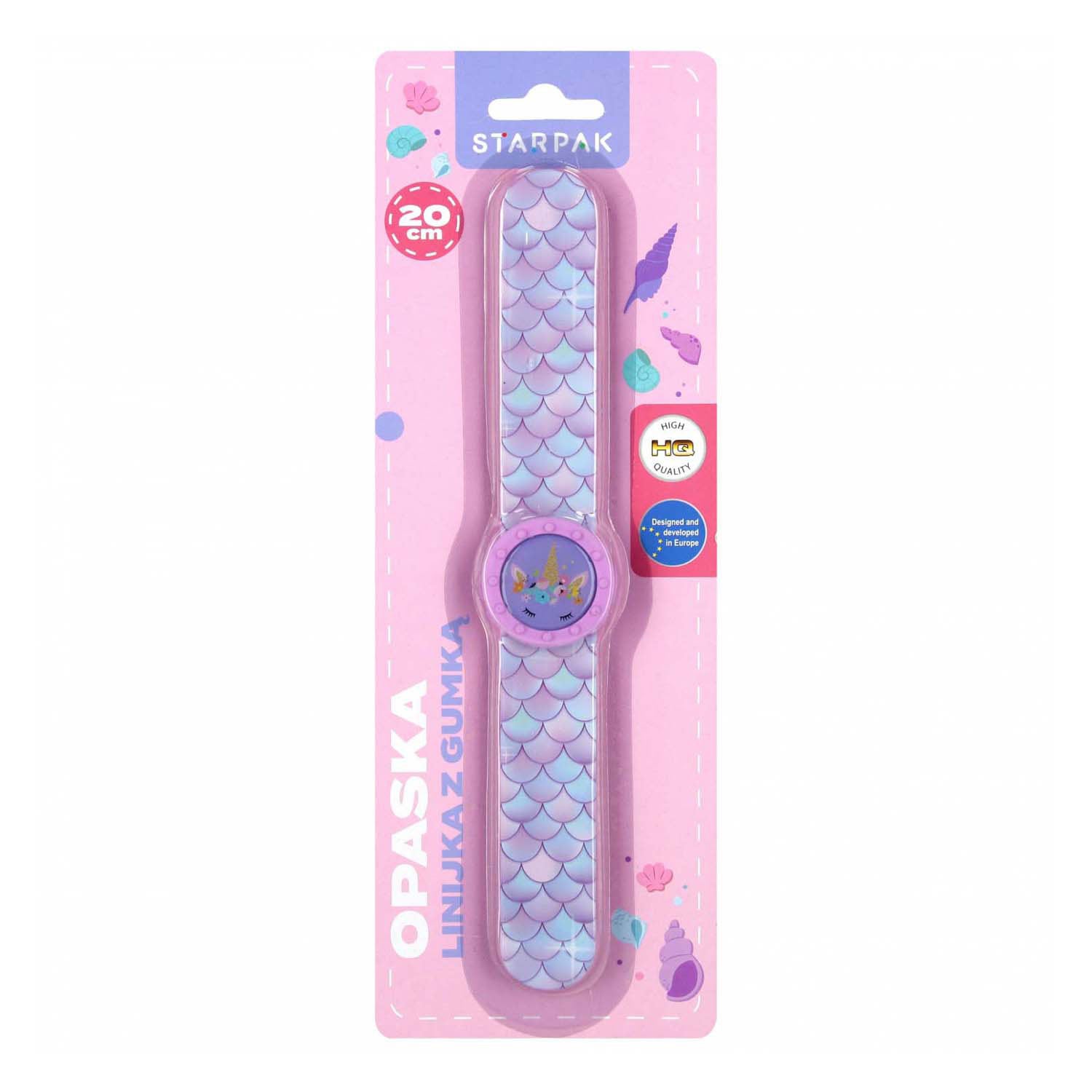 Règle de bracelet slap avec gomme fille