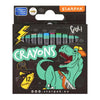 Patin à crayons de cire dinosaure, 12 pcs.