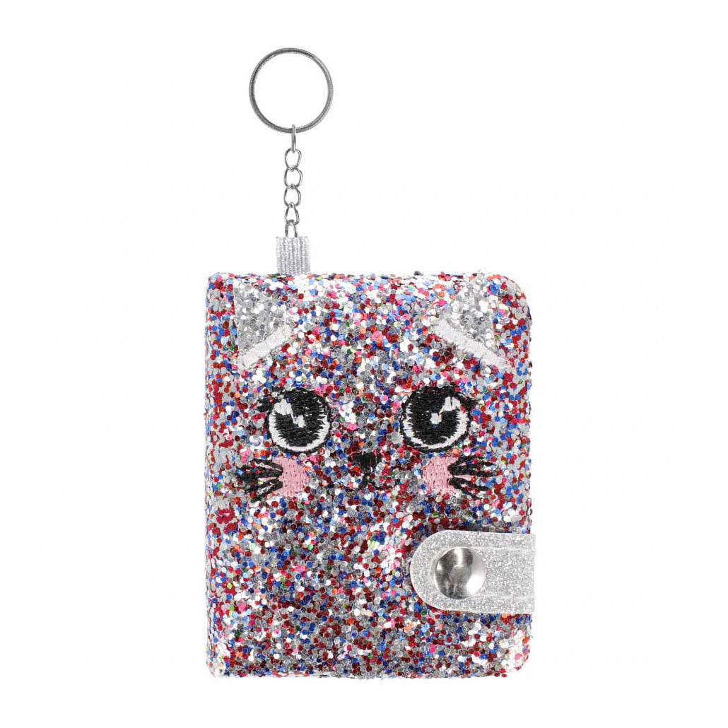 Porte-clés carnet chat