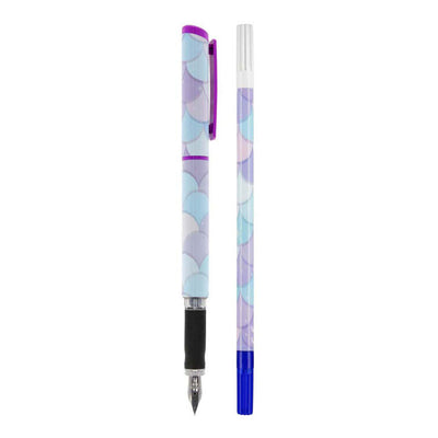 Stylo plume avec 2 recharges et dissolvant d'encre sirène