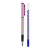 Stylo plume avec 2 recharges et dissolvant d'encre unique