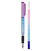 Stylo plume avec 2 recharges et dissolvant d'encre ombre