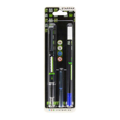 Stylo plume avec 2 recharges et pixel dissolvant d'encre
