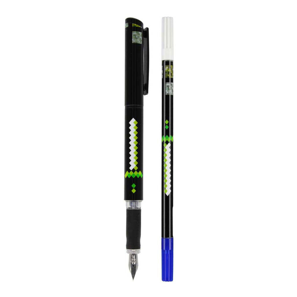 Stylo plume avec 2 recharges et pixel dissolvant d'encre