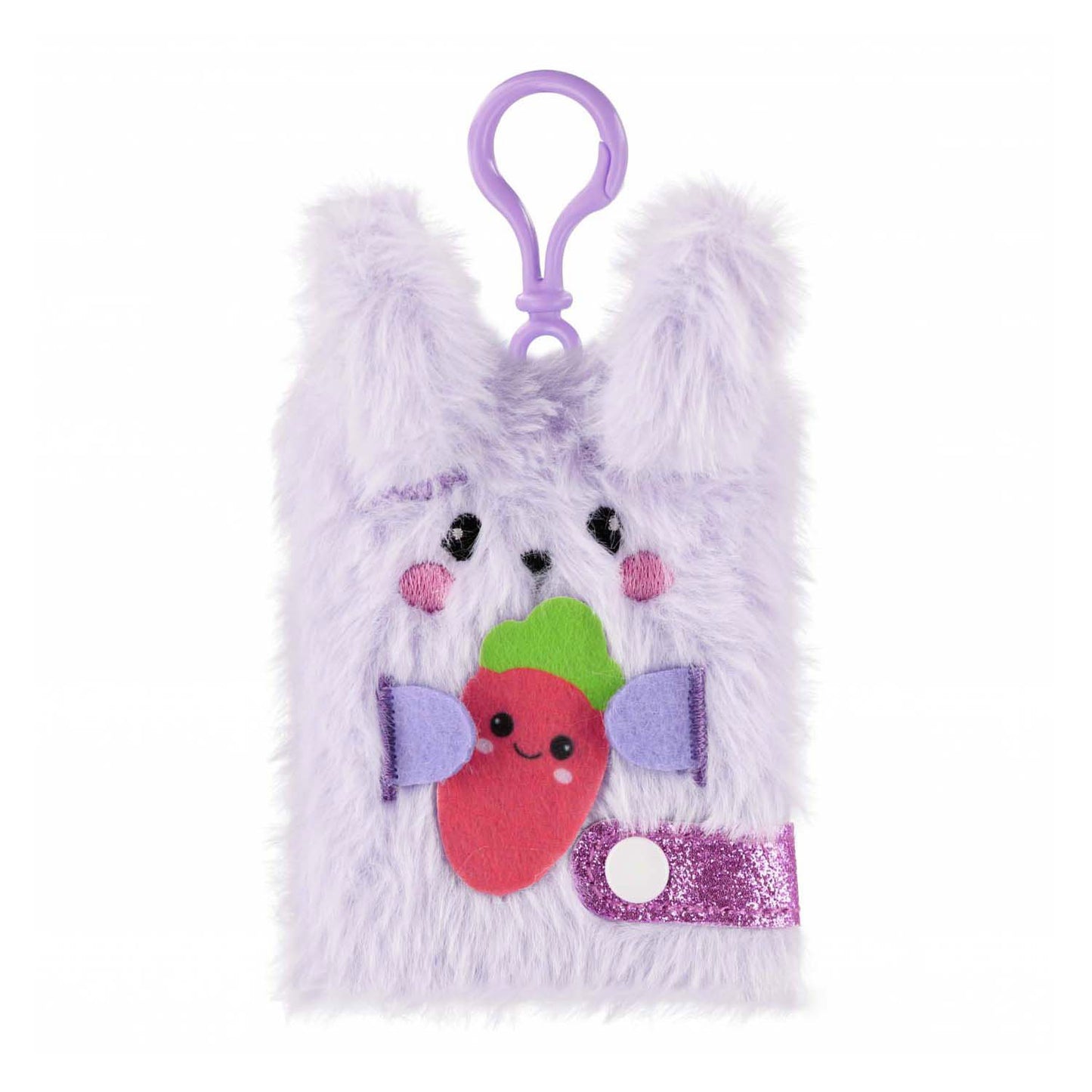 Peluche porte-clés carnet de notes lapin