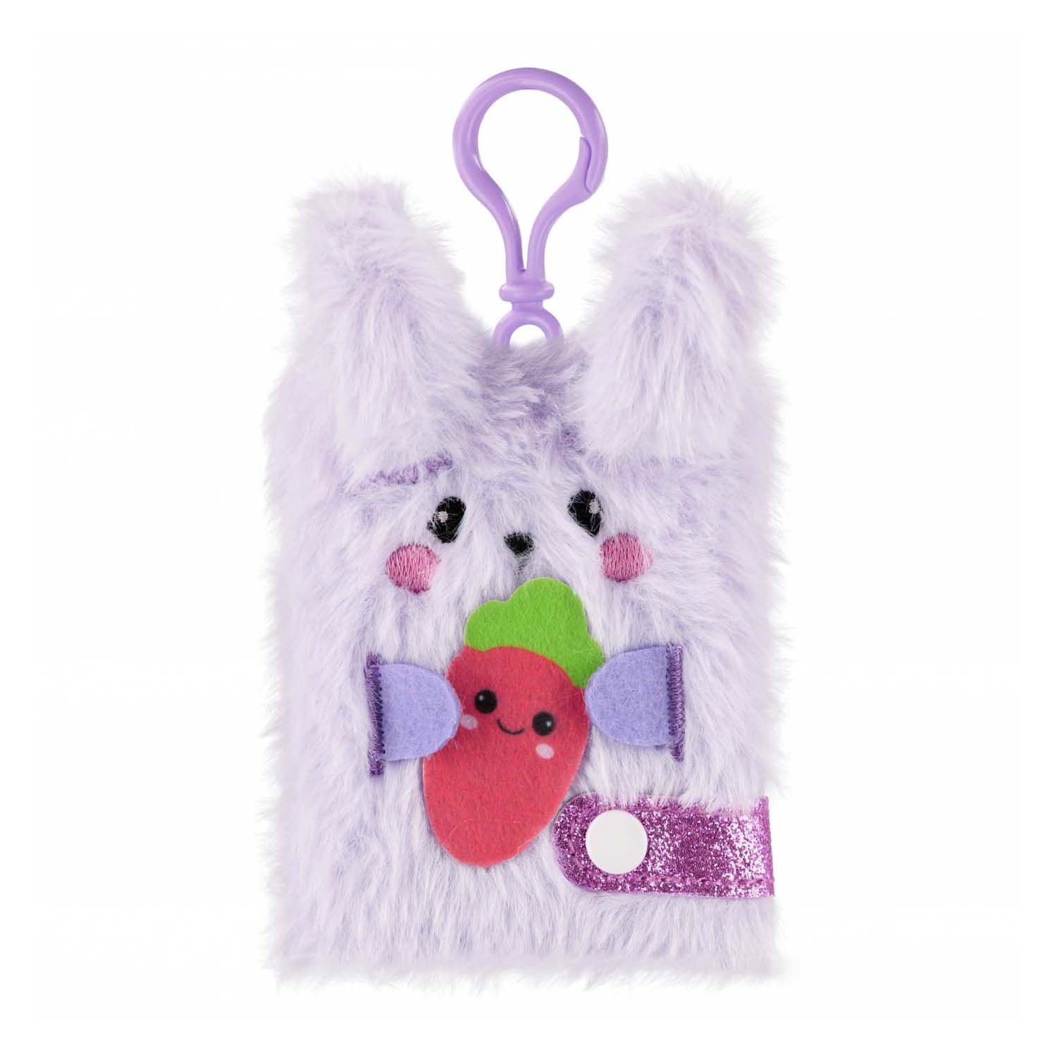 Peluche porte-clés carnet de notes lapin