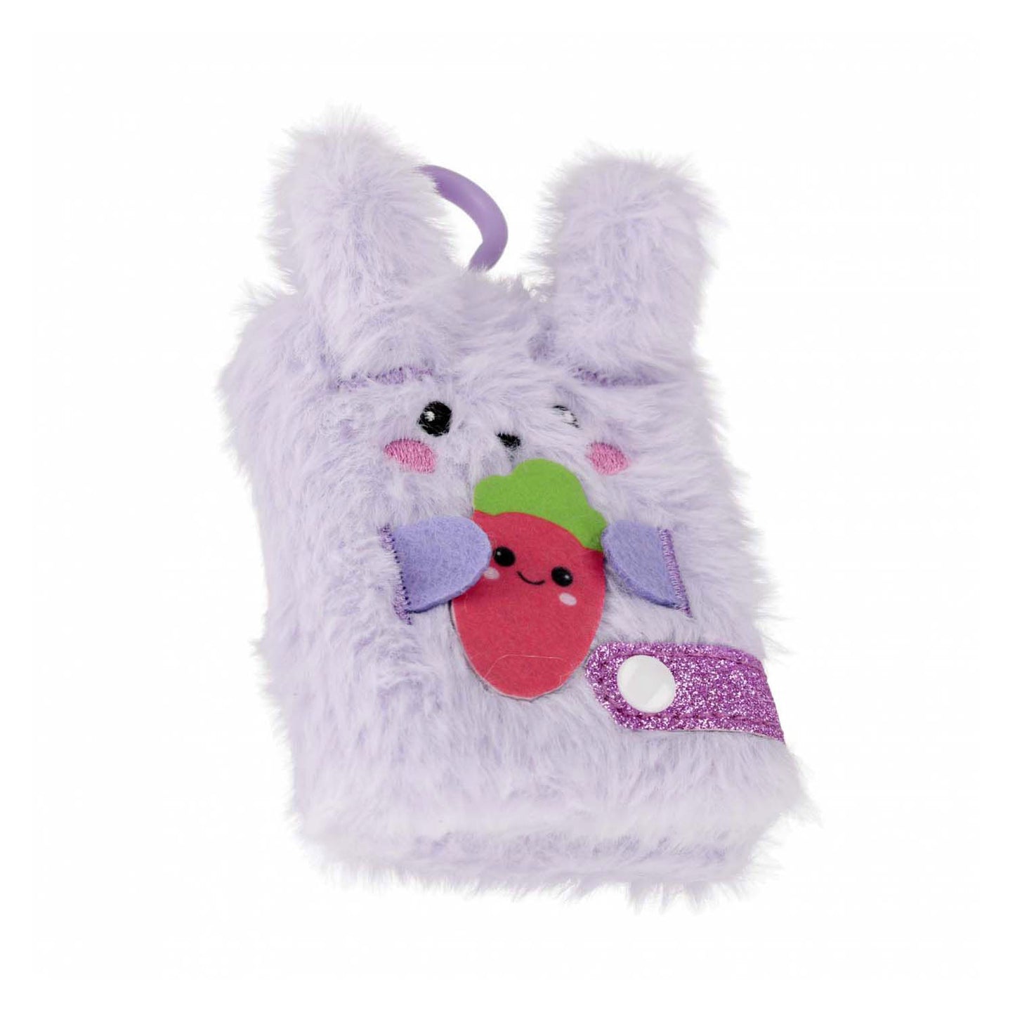 Peluche porte-clés carnet de notes lapin