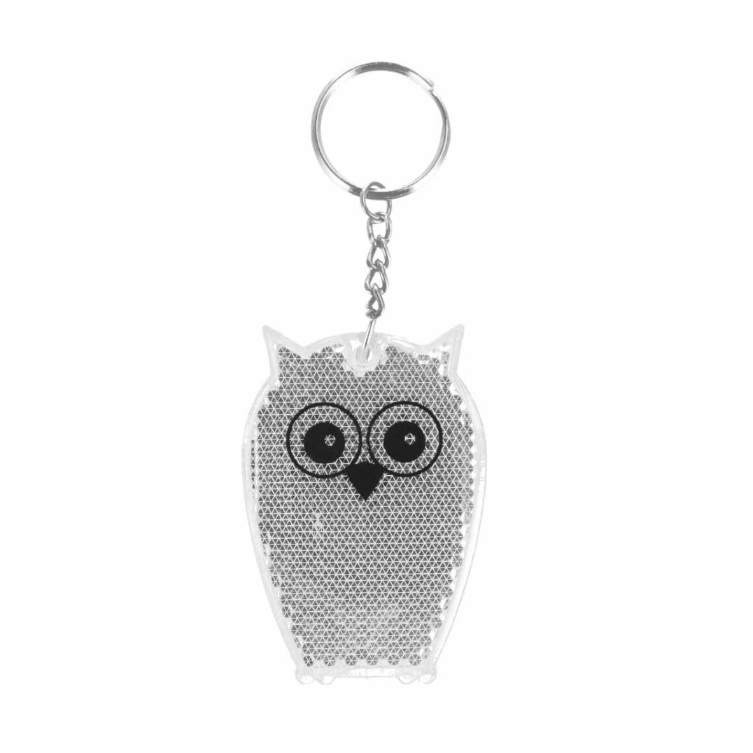 Porte-clés réfléchissant hibou, 12 pcs.