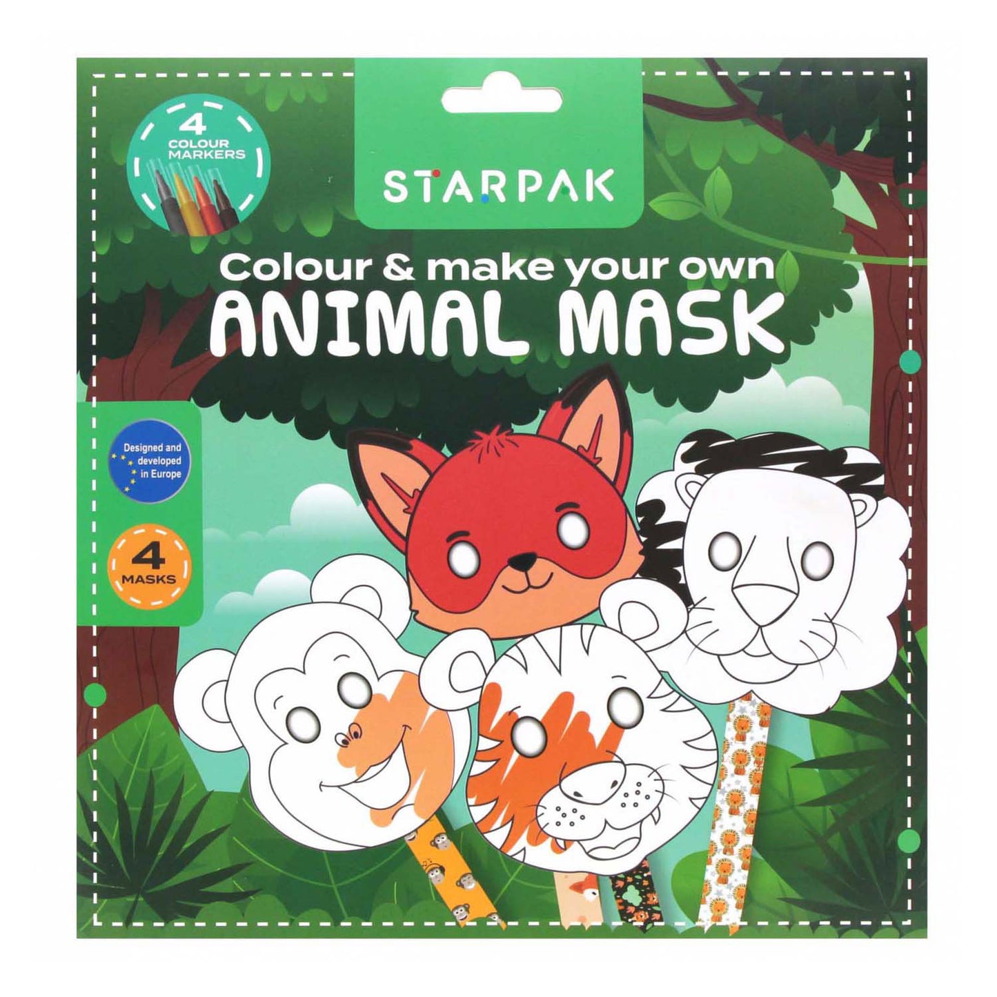 Ensemble de masques d'animaux