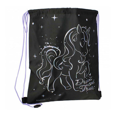 Sac de sport licorne noir