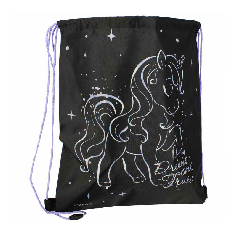 Sac de sport licorne noir
