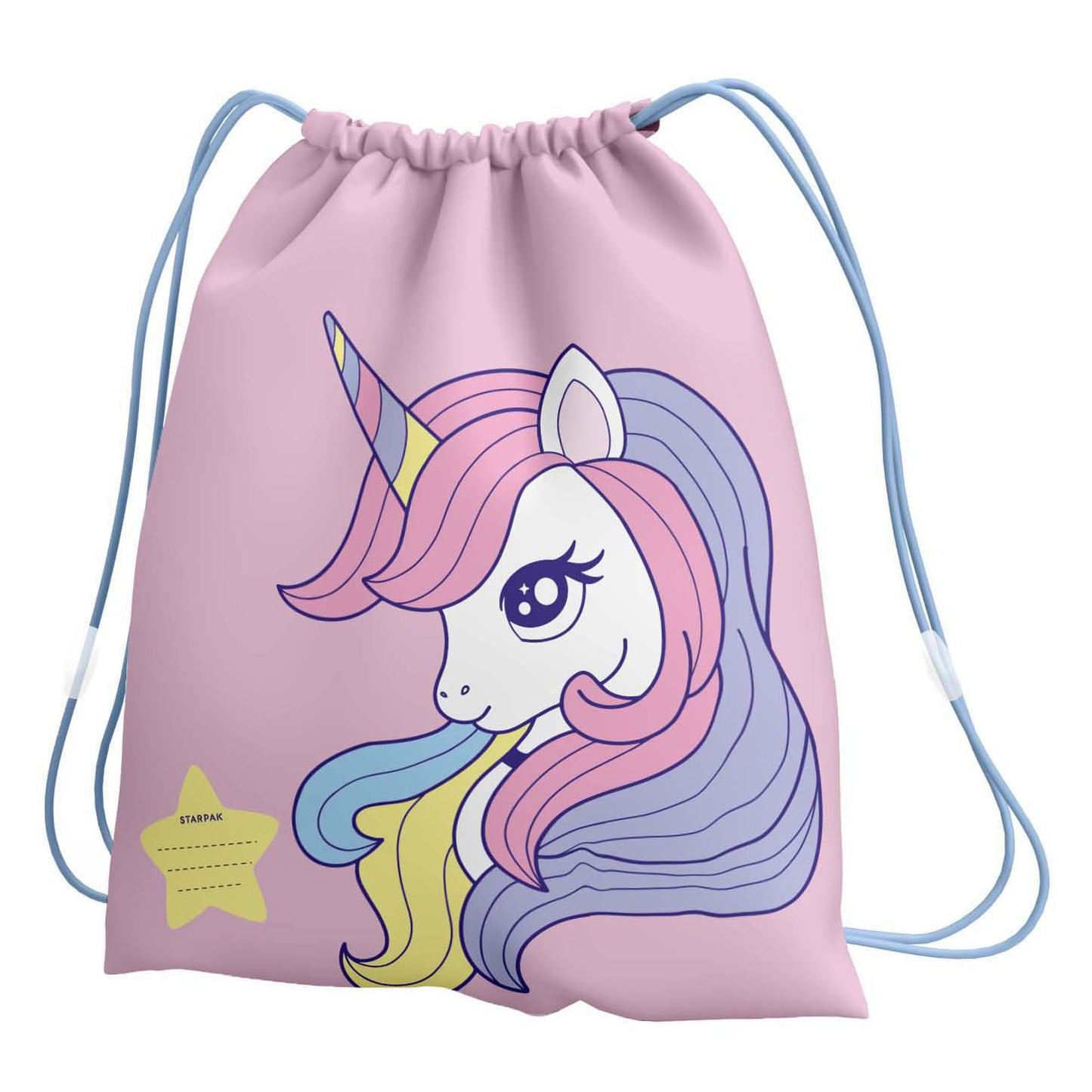 Sac de sport licorne rose