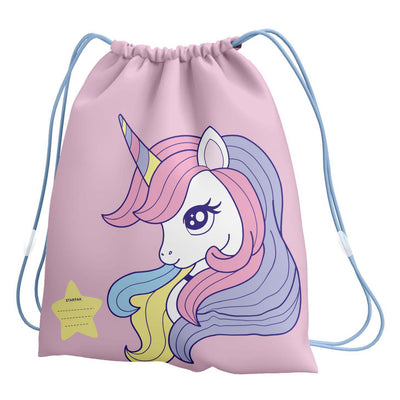 Sac de sport licorne rose