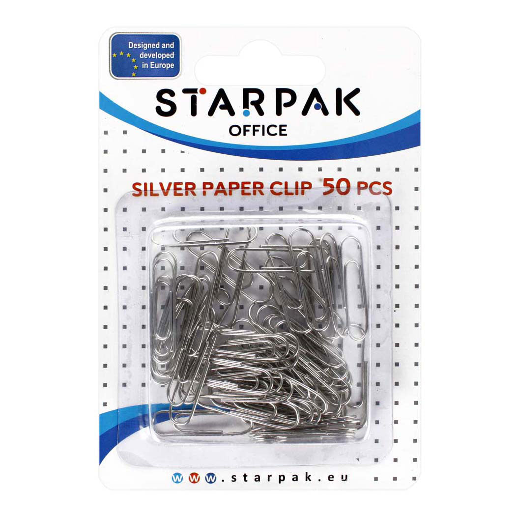 Papelip Rc argent 28mm, 50pcs.