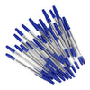 Stylo à bille avec capuchon bleu, 50 pcs.
