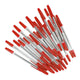 Stylo à bille avec capuchon rouge, 50 pcs.