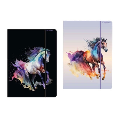 Dossier avec élastique A4 cheval