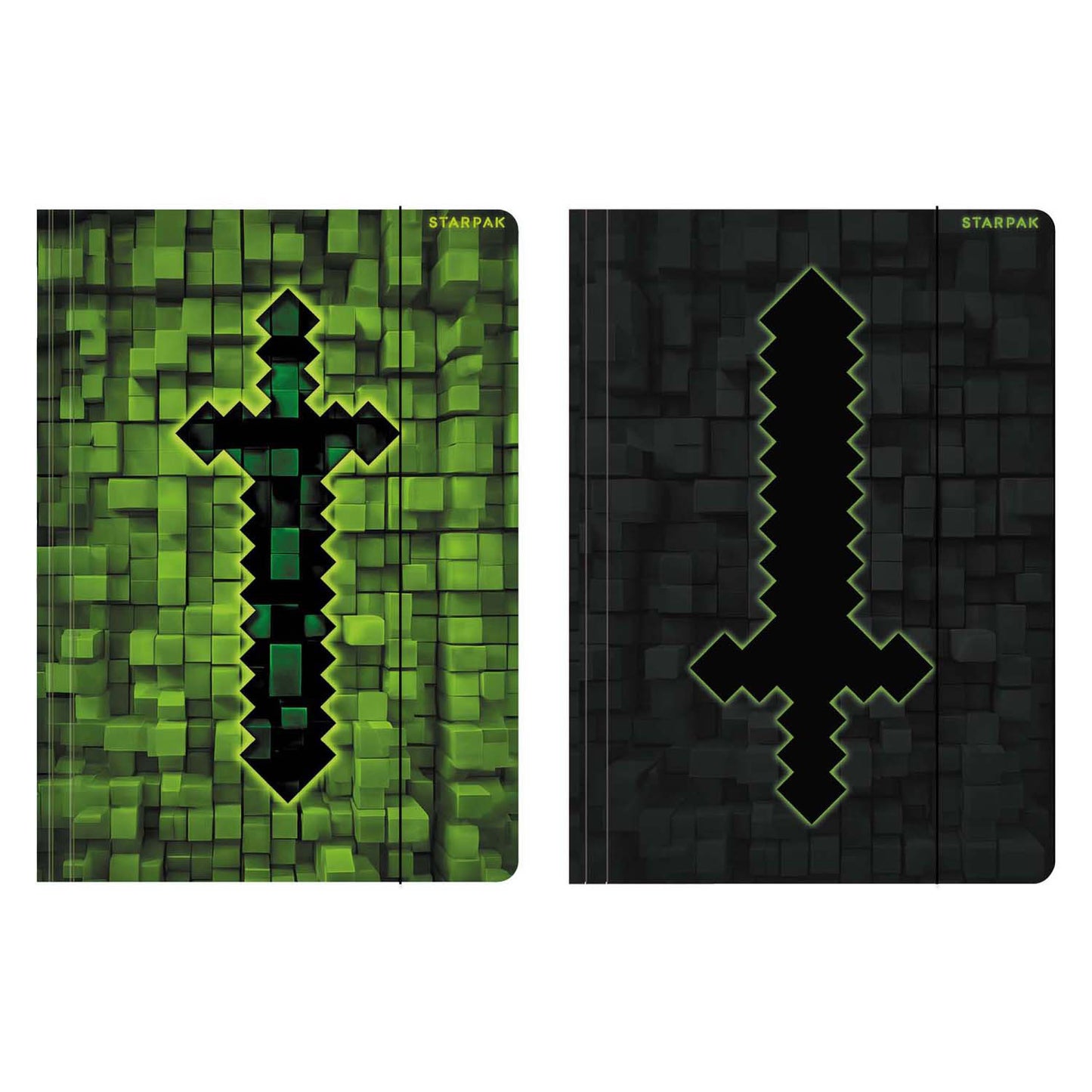 Dossier avec élastique a4 pixel