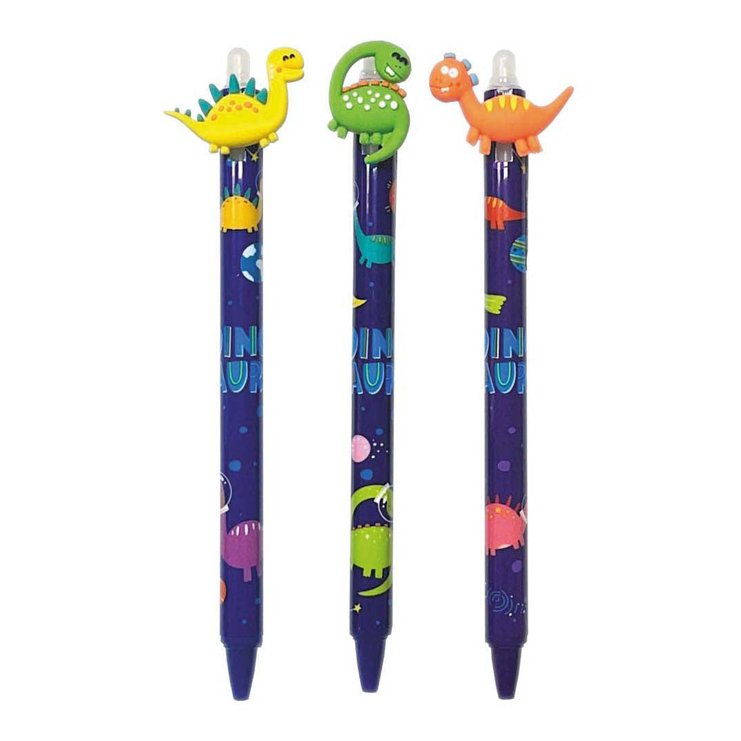 Stylo gel effaçable dinosaure