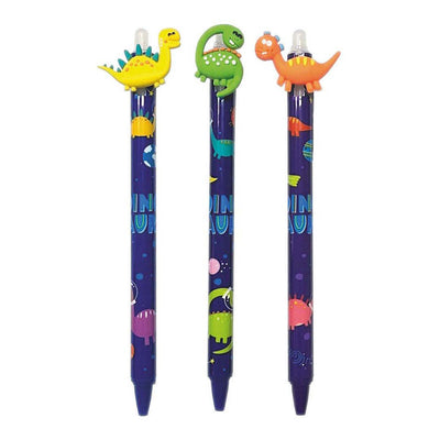 Stylo gel effaçable dinosaure