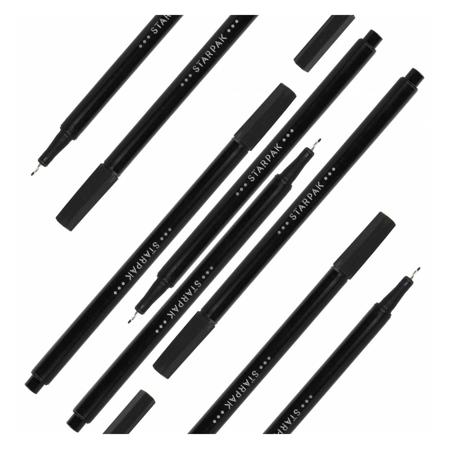 Fineliner rond 0,4 noir, 20 pcs.