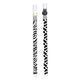 Stylo gel effaçable imprimé blanc et noir