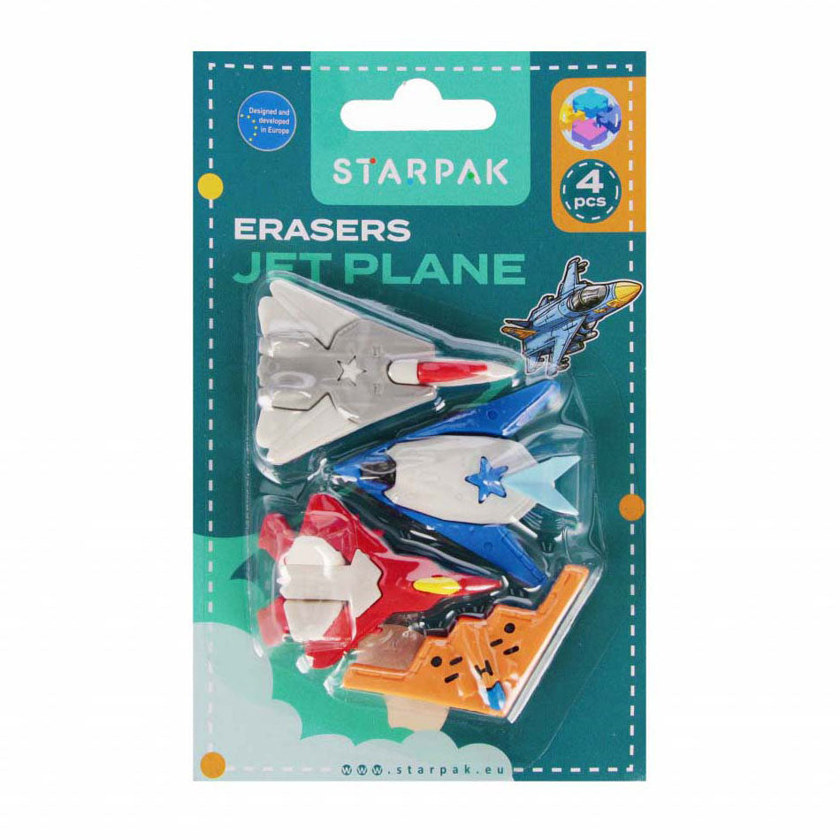 Gomme avion puzzle 3d, 4 pcs.