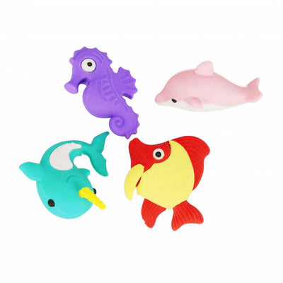 Gomme puzzle 3d poisson, 4 pièces