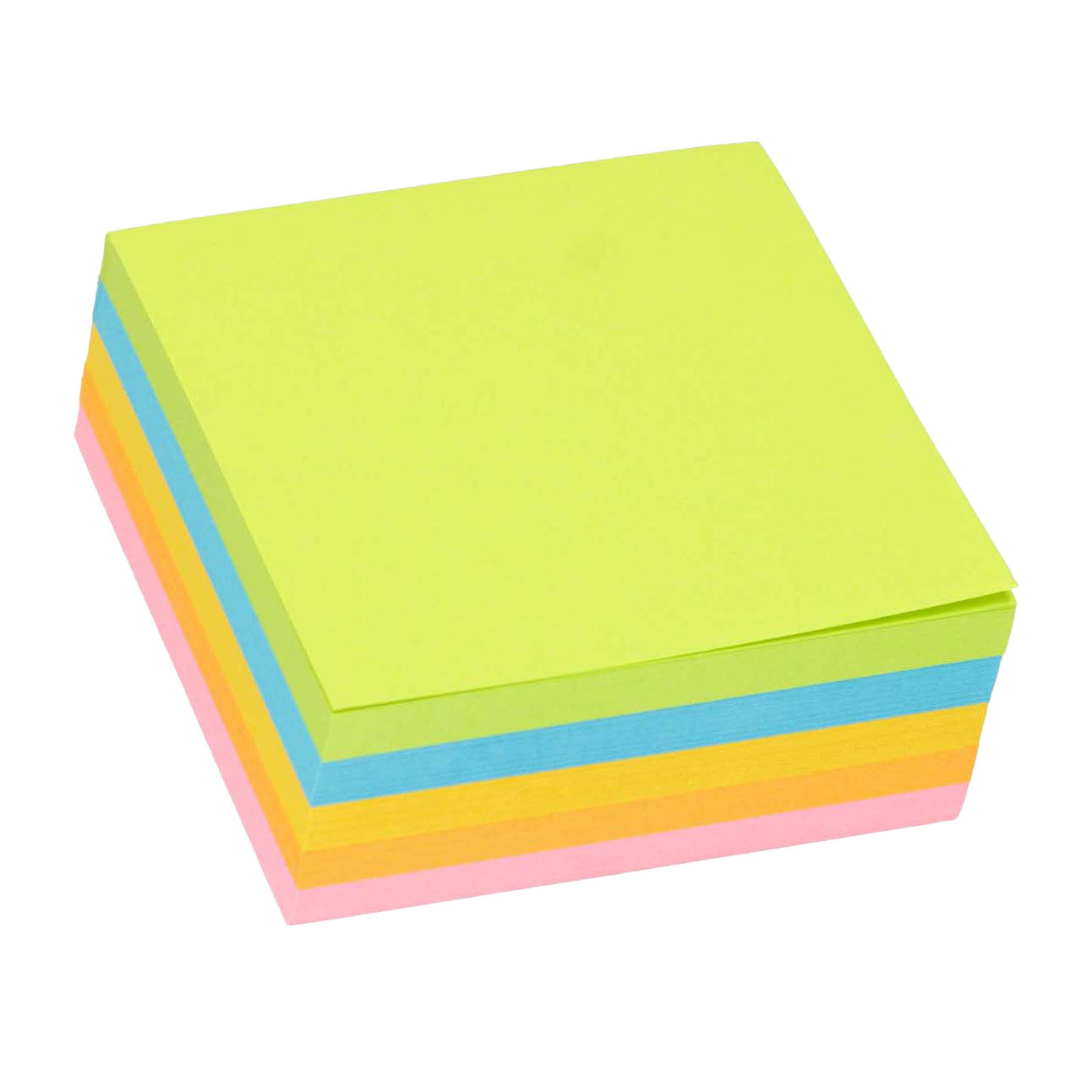 Notes autocollantes colorées 85x85mm