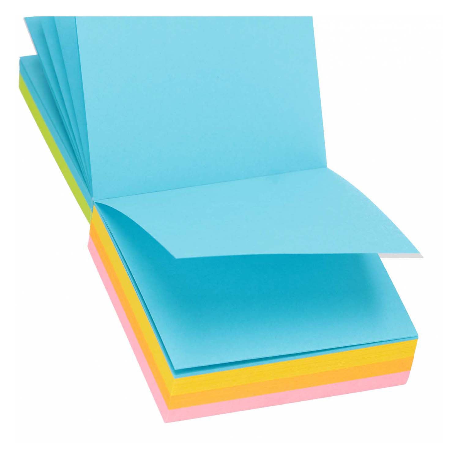 Notes autocollantes colorées 85x85mm